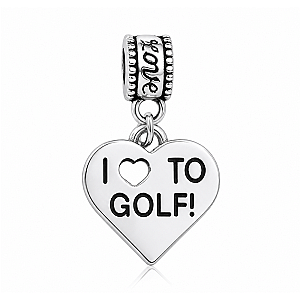 Silver Golf Bead Charms - Pick Style