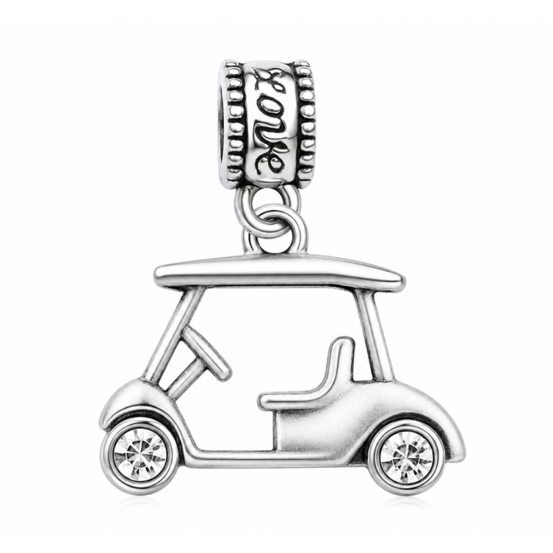Silver Golf Bead Charms - Pick Style