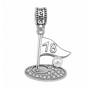 Silver Golf Bead Charms - Pick Style