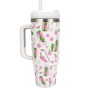 Par-Tee in Pink Golf Tumbler 30oz