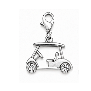 Silver Golf Clip On Charms