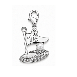 Silver Golf Clip On Charms