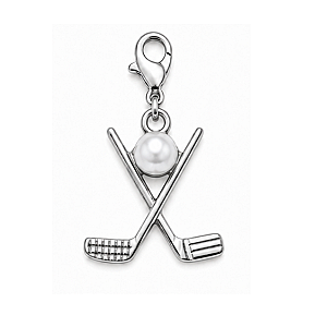 Silver Golf Clip On Charms