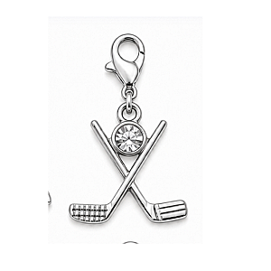 Silver Golf Clip On Charms
