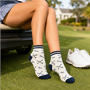 Golf Navy Socks