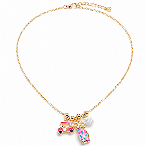Golf Argyle Charm Necklace
