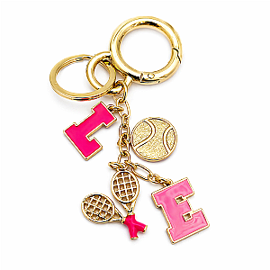 Tennis Love Bag Charm Keychain