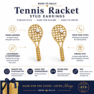 Tennis Pearl Stud Earrings