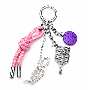 Pickleball Bag Charm Keychain