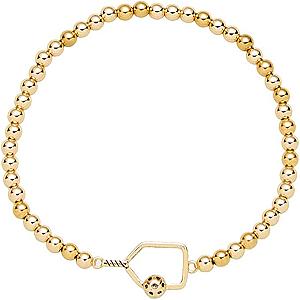Pickleball Mother's Day Beaded Stretch Bracelet Gift Set