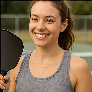 Pickleball Mom Necklace
