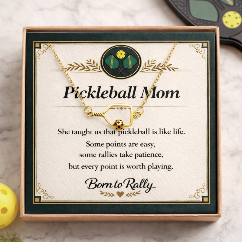Pickleball Mom Necklace