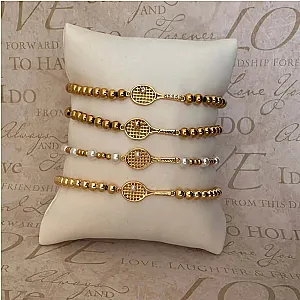 Tennis Mom Beaded Tennis Bracelet Gift Set