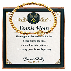 Tennis Mom Beaded Tennis Bracelet Gift Set