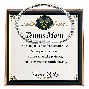 Tennis Mom Beaded Tennis Bracelet Gift Set