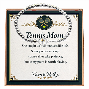 Tennis Mom Beaded Tennis Bracelet Gift Set