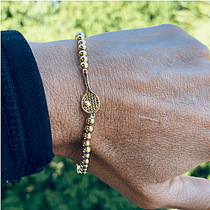 Tennis Mom Beaded Tennis Bracelet Gift Set