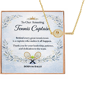 Tennis Captain Racket Necklace