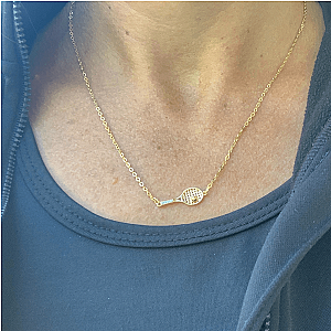 Tennis Captain Racket Necklace