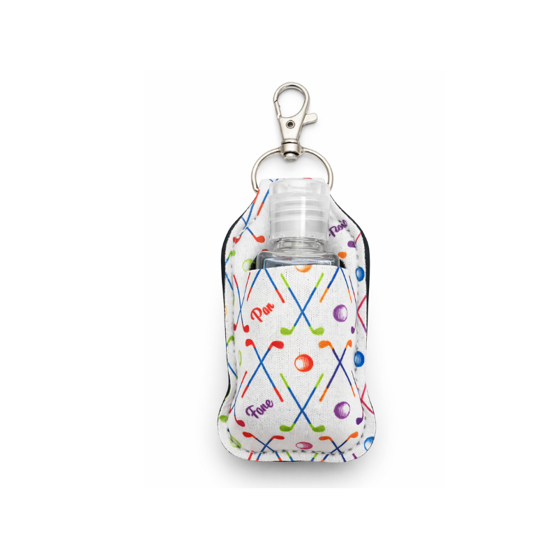 Golf Hand Sanitizer Clip Keychain
