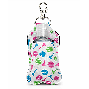 Golf Balls Hand Sanitizer Clip Keychain