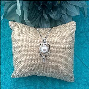 Pickleball Open Paddle Pearl Necklace