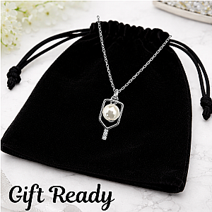 Pickleball Open Paddle Pearl Necklace