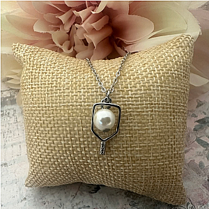 Pickleball Open Paddle Pearl Necklace
