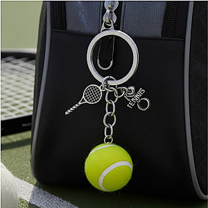 Tennis Ball Keychain