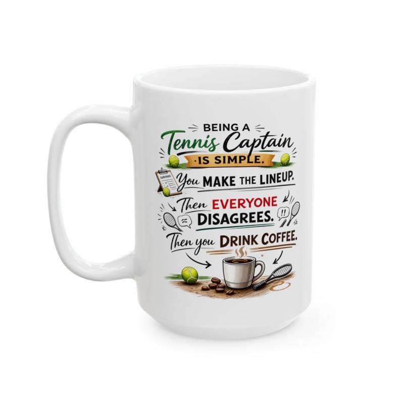 Tennis Captain Simple Mug