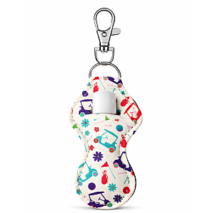Golf Lip Balm Holder Keychain