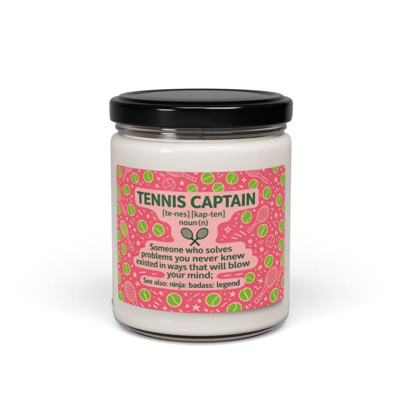 Tennis Captain Scented Soy Candle, 9oz