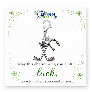 Golf Lucky Horseshoe Clip on Charm