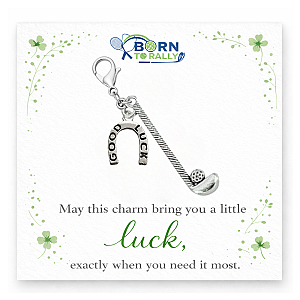 Golf Lucky Horseshoe Clip on Charm
