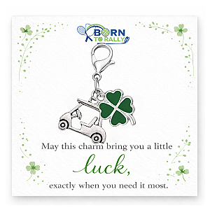 Golf Lucky Clover Clip on Charm