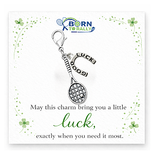 Tennis Horseshoe Good Luck Clip On Charm