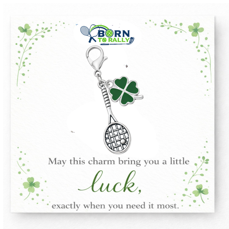 Tennis Clover Lucky Clip on Charm