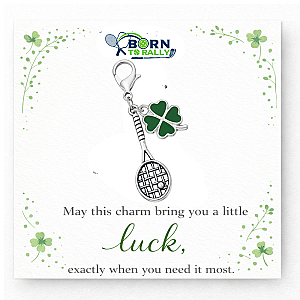 Tennis Clover Lucky Clip on Charm