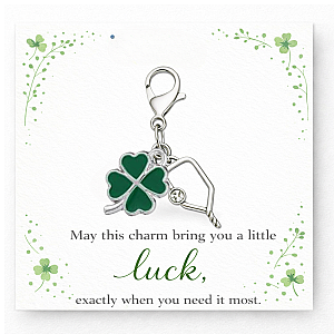 Pickleball Clover Clip on Charm