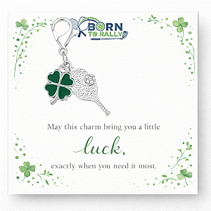 Pickleball Clover Clip on Charm