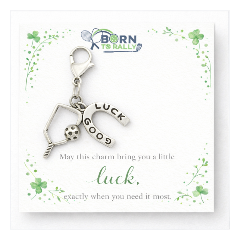 Pickleball Good Luck Horseshoe Clip On Charm