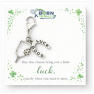 Pickleball Good Luck Horseshoe Clip On Charm