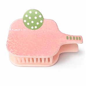 Pink Pickleball Hair Clip