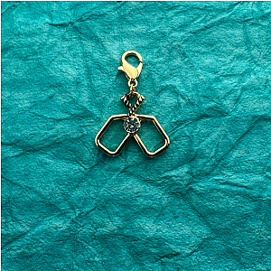 Gold Pickleball Paddle Clip On Charms