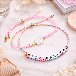 Pickleball 2pc Rope Bracelet Set