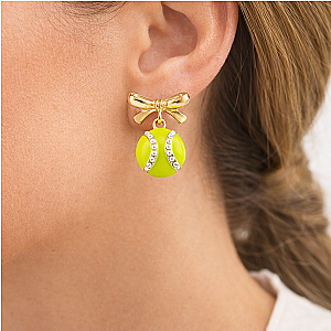 Tennis Bow Earrings