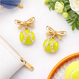 Tennis Bow Earrings