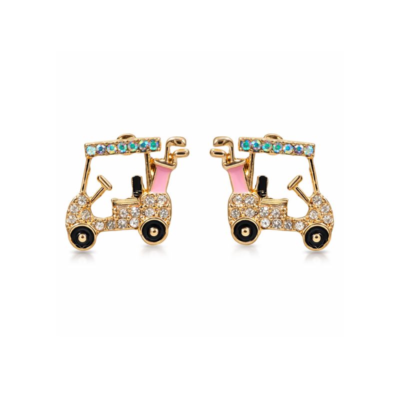 Golf Cart Stud Earrings