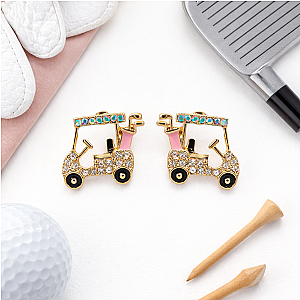 Golf Cart Stud Earrings