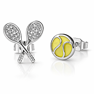 Courtside Tennis Stud Earrings